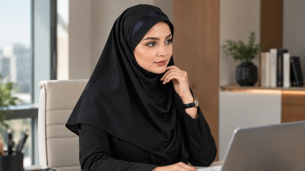 مقنعه تل دار
