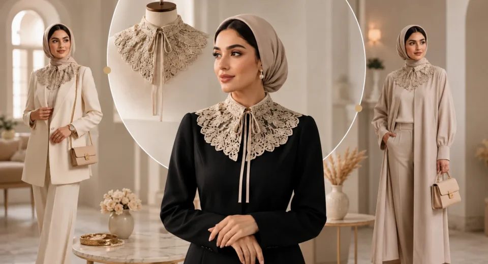 یقه حجاب مجلسی