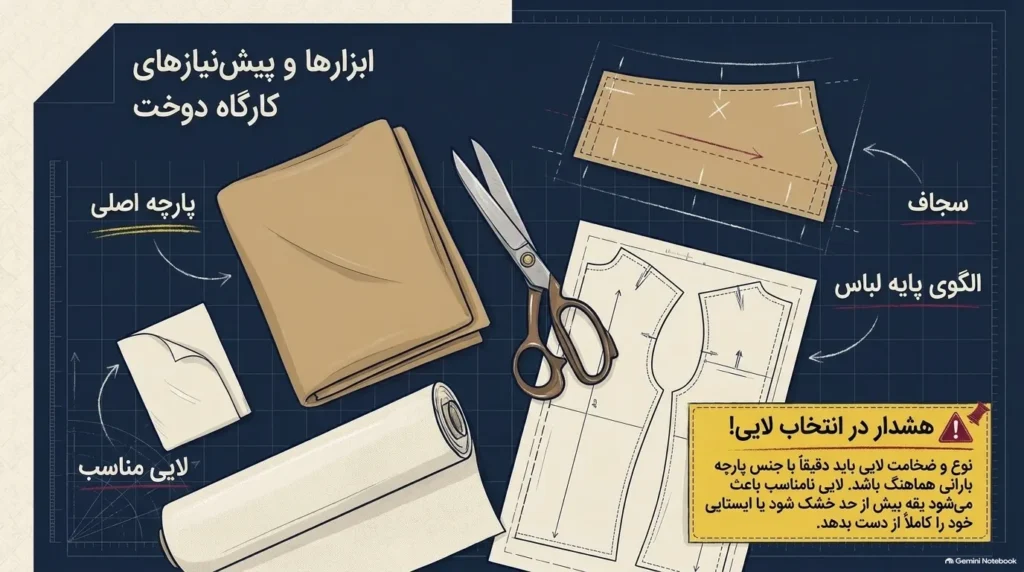 ابزار دوخت یقه انگلیسی بارانی