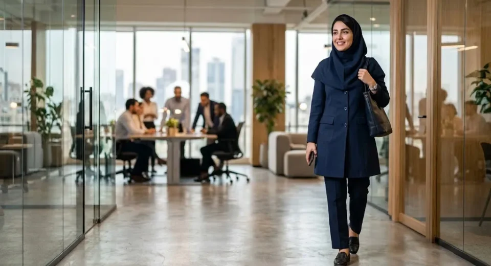 مانتو اداری زنانه شیک و رسمی مناسب خانم های شاغل