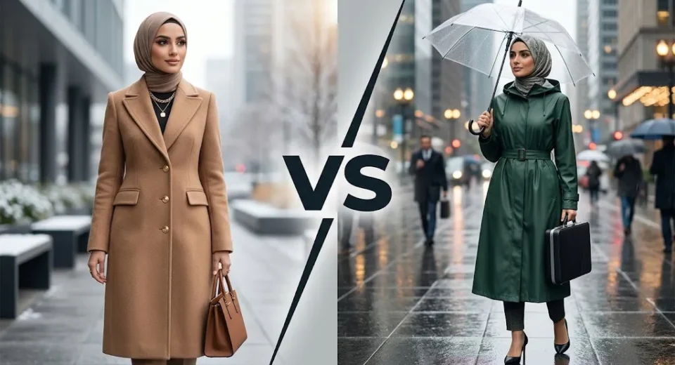 مقایسه پالتو و بارانی