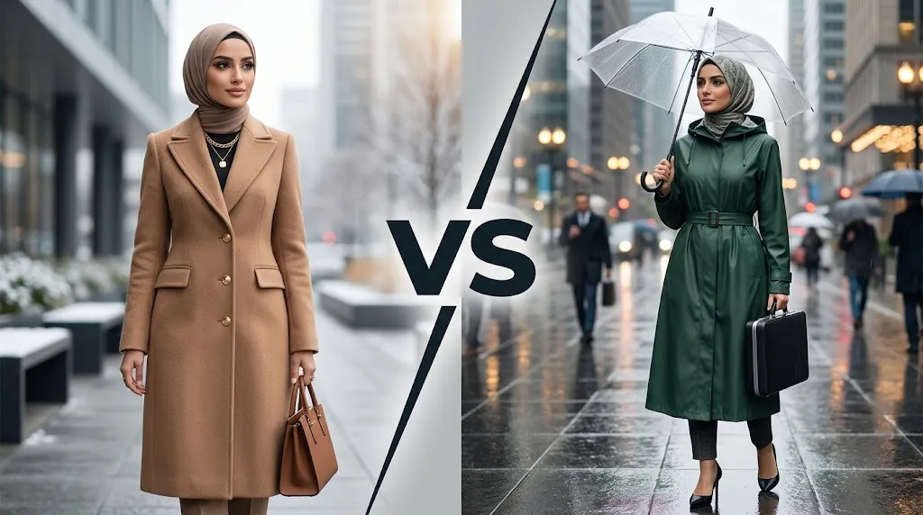 مقایسه پالتو و بارانی
