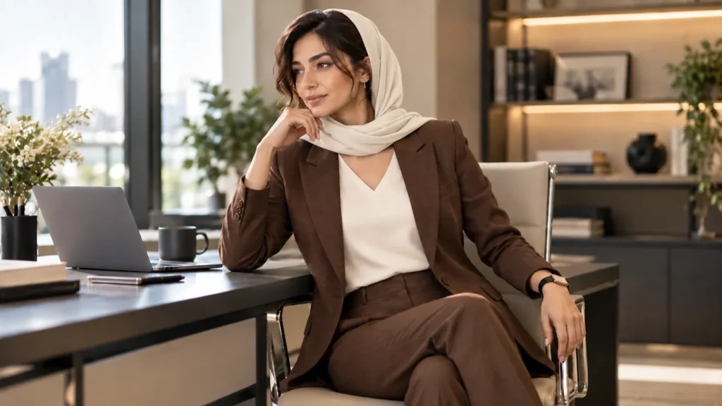 بلوز یقه هفت زیر کت رسمی