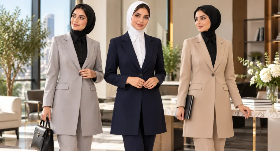 ست رنگ یقه حجاب با مانتو