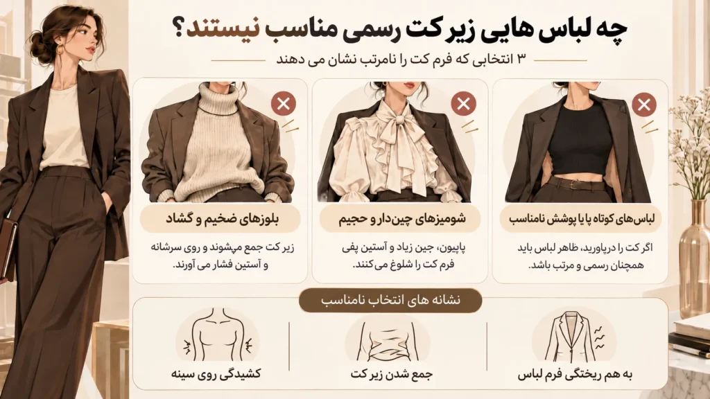 لباس هایی که زیر کت نپوشیم