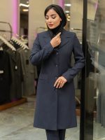 مانتو شلوار دیپلمات یقه انگلیسی خط قرمز - Image 9