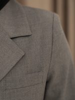 مانتو و شلوار بزیاق یقه انگلیسی چهار دکمه - Image 17