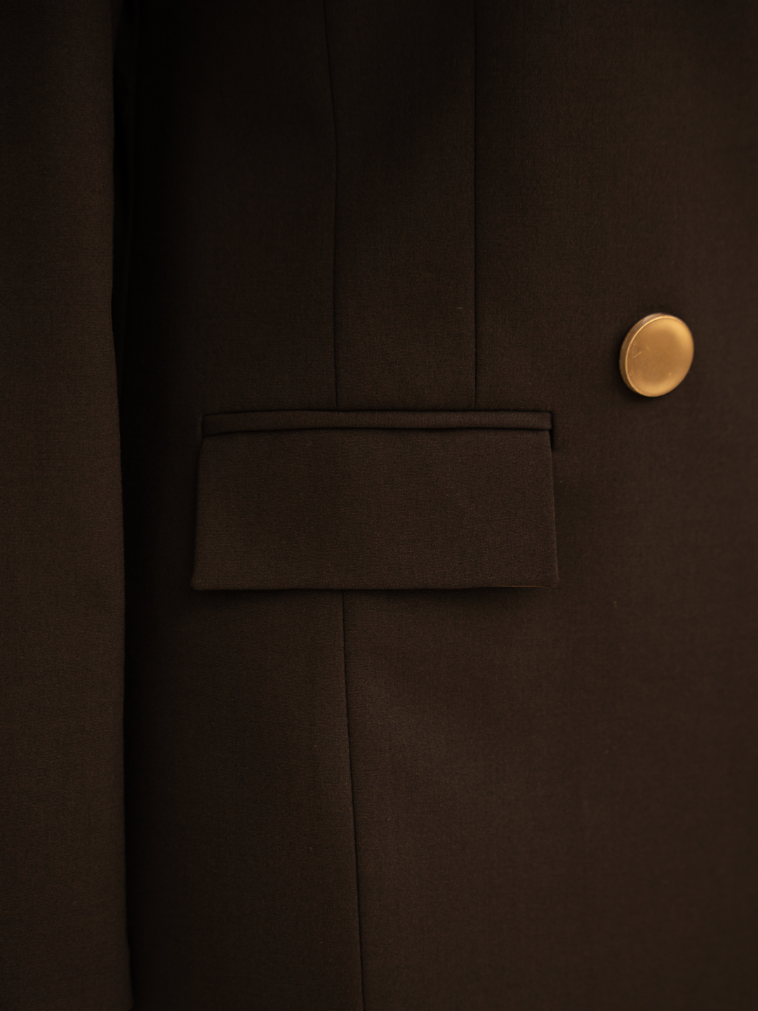 تصویر مانتو شلوار اداری یقه انگلیسی چهار دکمه 