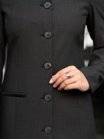 مانتو و شلوار یقه هفت چهارخانه ریز - Image 7