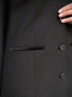 مانتو و شلوار یقه هفت چهارخانه ریز - Image 8