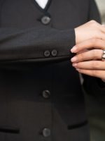 مانتو و شلوار یقه هفت چهارخانه ریز - Image 2