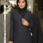 مانتو و شلوار یقه بلیزری