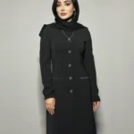 مانتو و شلوار یقه هفت مشکی