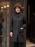 پالتو زنانه فوتر كلاهدار - تصویر 9