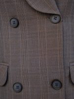 مانتو شلوار چهارخانه یقه آرشال چهار دکمه - Image 15
