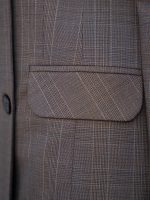 مانتو شلوار چهارخانه یقه آرشال چهار دکمه - Image 16