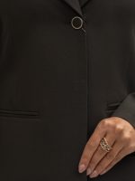 مانتو شلوار فیونا یقه انگلیسی تک دکمه - Image 19