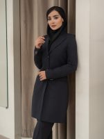 مانتو شلوار بزیاق یقه بلیزری دو دکمه - Image 4