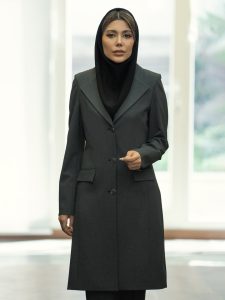 مانتو شلوار بزیاق یقه ملوانی سه دکمه