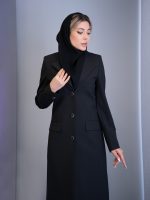 مانتو شلوار بزیاق یقه ملوانی سه دکمه