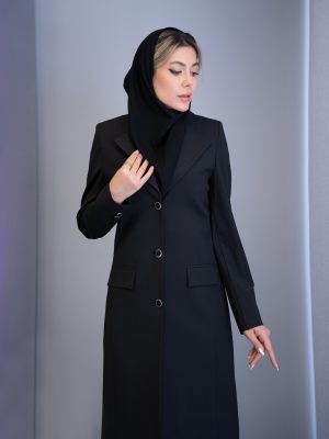 مانتو شلوار بزیاق یقه ملوانی سه دکمه