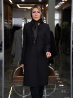 مانتو شلوار یقه گرد فاستونی