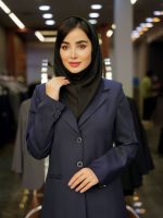 مانتو شلوار شانتون یقه انگلیسی دو دکمه - Image 8