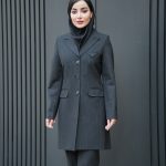 مانتو و شلوار دیپلمات نیم خط