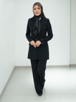 مانتو شلوار دو دکمه کرپ - Image 7