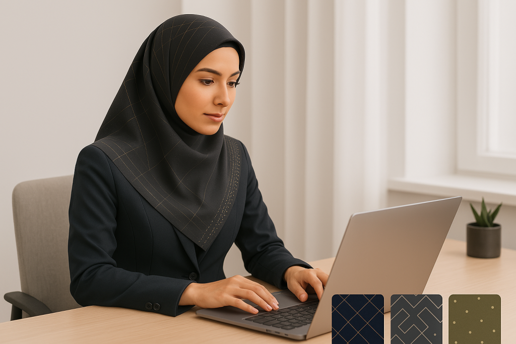 ۲. مقنعههای طرحدار مینیمال