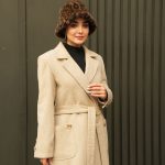 پالتو فوتر 60/40 یقه انگلیسی جیب از رو