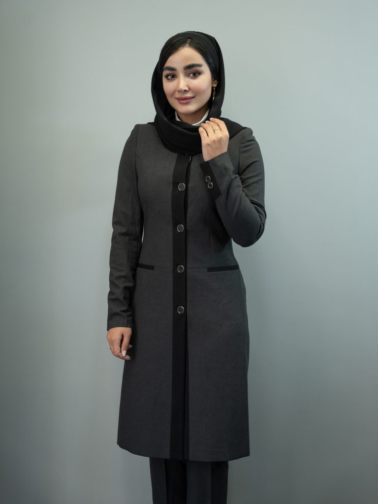 مانتو و شلوار بزیاق ترک یقه گرد