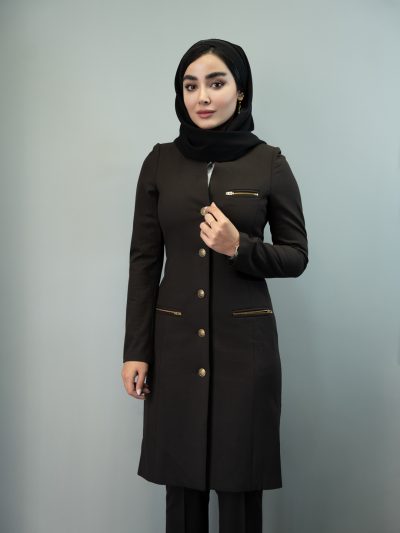 مانتو تک فیونا جیب زیپ دار