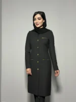 مانتو تک فیونا جیب زیپ دار رنگ مشکی