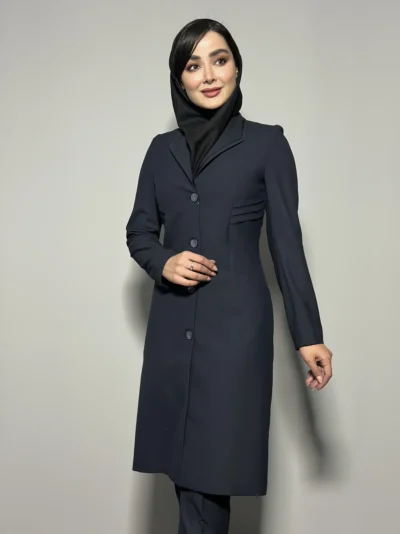 مانتو تک یقه امریکایی بغل پیلیسه