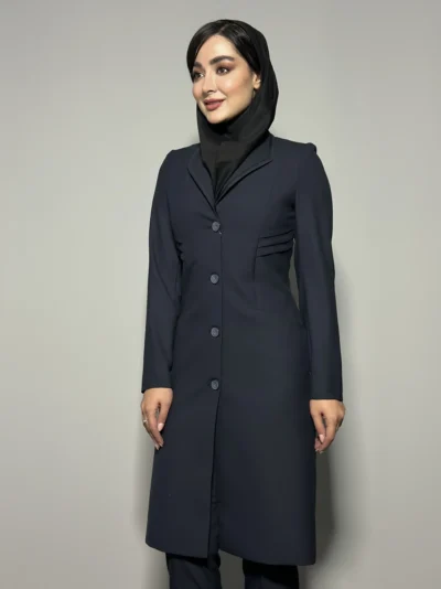 مانتو تک یقه امریکایی بغل پیلیسه