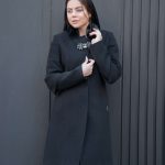 پالتو فوتر خزدار استین دوتیکه سنگدار