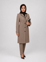 مانتو شلوار یقه آمریکایی بغل پلیسه - Image 2