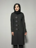 فیونا یقه هفت گلدوزی رنگ مشکی