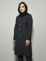 فیونا یقه هفت گلدوزی سرمه ای