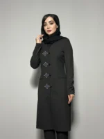 فیونا یقه هفت گلدوزی مشکی