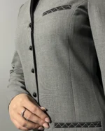 جزئیات مانتو تک جیب ضربدری