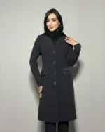 مانتو شلوار فیونا یقه آمریکایی نقاب دار