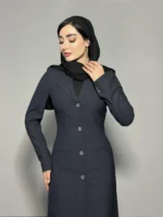 مانتو شلوار بزیاق یقه آمریکایی 1