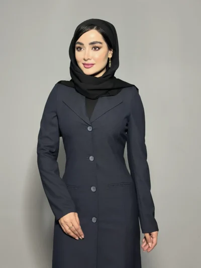 مانتو شلوار بزیاق یقه آمریکایی