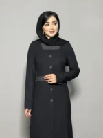 مانتو شلوار زیپ دار دو رنگ 1