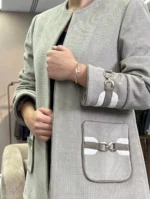 کت مخمل مغزی دوزی جیب سگک