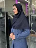 مقنعه ابری سرمه ای